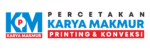 logo horizontal percetakan karya makmur printing