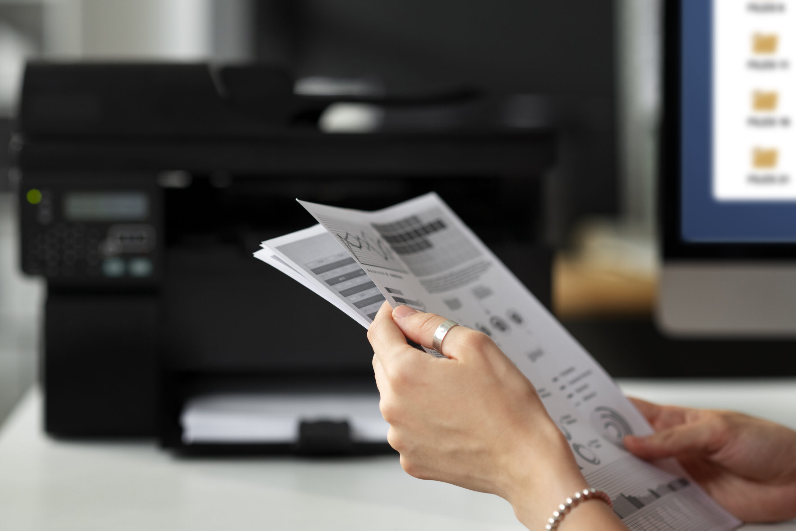 side-view-woman-holding-paper